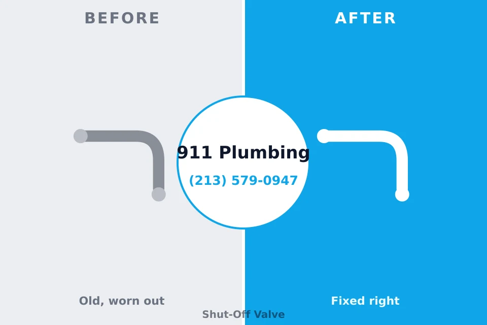 Before and after: plumbing repair Dale, IN